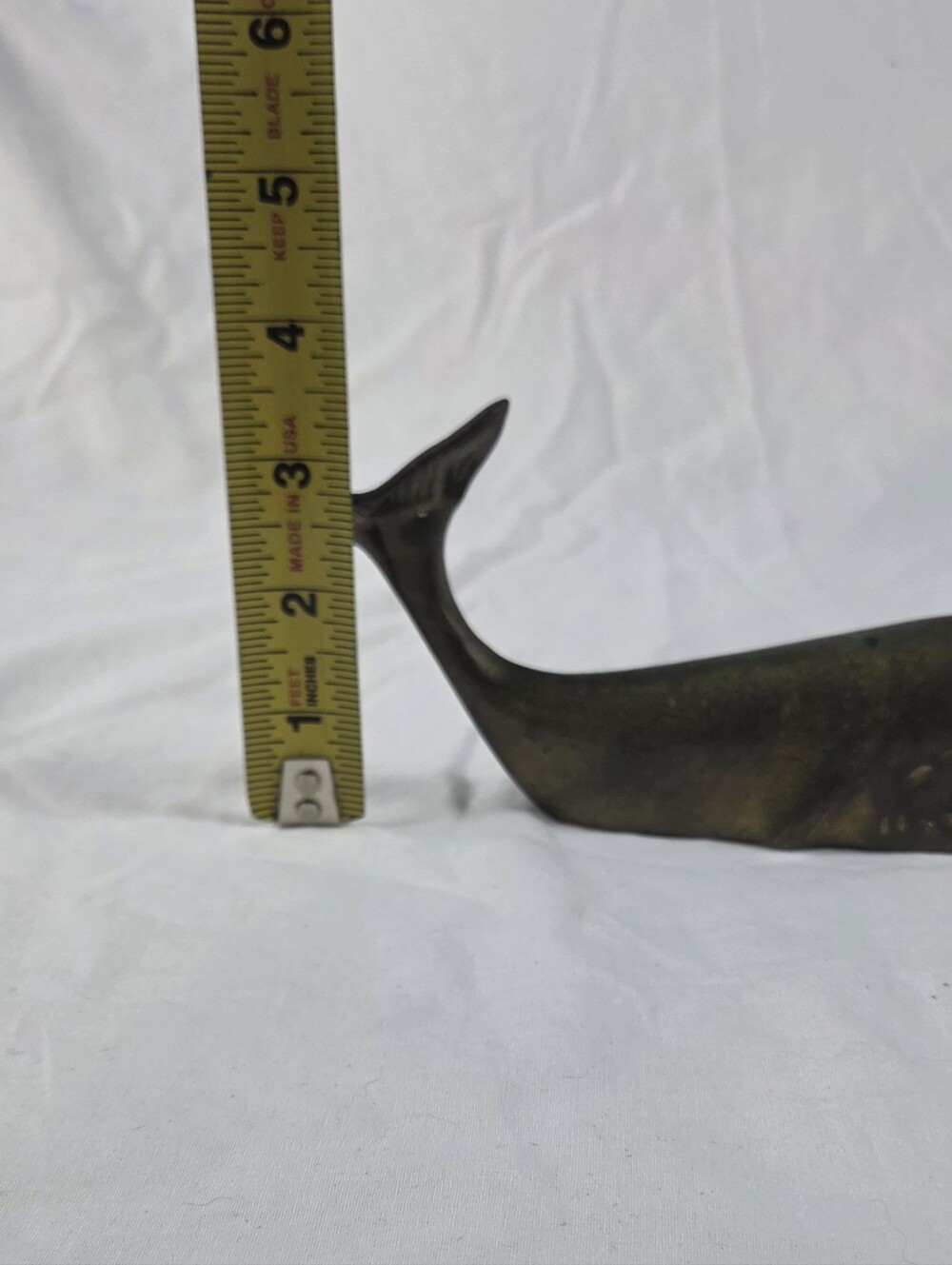 Vintage Brass Whale Figure - Picture 8 of 8